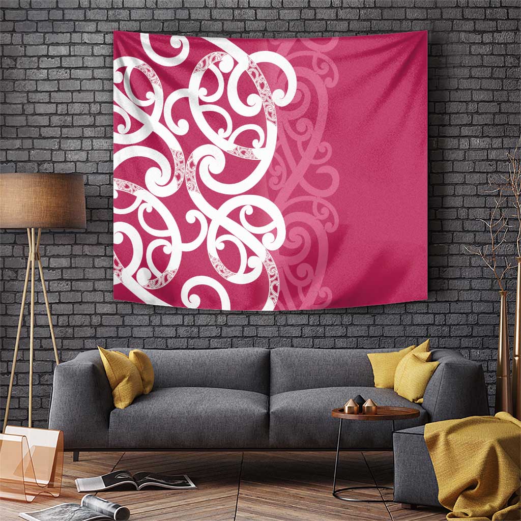 Breast Cancer Awareness Maori Tapestry Koru Kowhaiwhai - Polynesian Pride