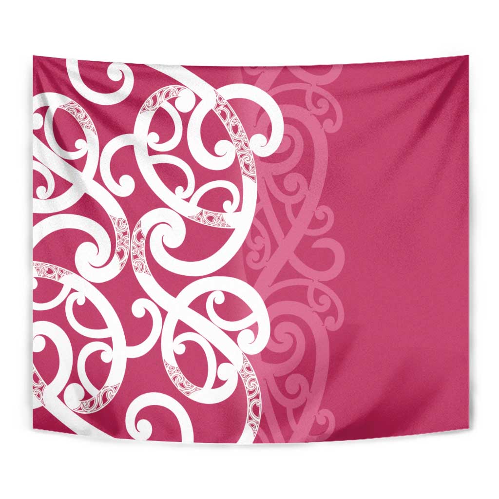 Breast Cancer Awareness Maori Tapestry Koru Kowhaiwhai - Polynesian Pride