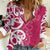 Breast Cancer Awareness Maori Women Casual Shirt Koru Kowhaiwhai - Polynesian Pride