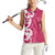 Breast Cancer Awareness Maori Women Sleeveless Polo Shirt Koru Kowhaiwhai - Polynesian Pride