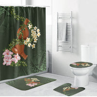 Aloha Hawaii Ipu Gourd Mix Maile Lei Bathroom Set Sage Green LT7 Bathroom Set (4 pcs) Sage Green - Polynesian Pride