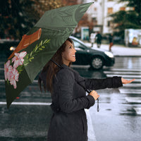 Aloha Hawaii Ipu Gourd Mix Maile Lei Umbrella Sage Green LT7 - Polynesian Pride