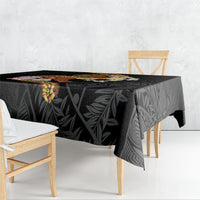 Aloha Hawaii Ipu Gourd Mix ʻĀkulikuli Lei Tablecloth Obsidian Black LT7 - Polynesian Pride