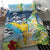 Funny Tropical Christmas Bedding Set Tis The Season To Get Tipsy