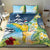 Funny Tropical Christmas Bedding Set Tis The Season To Get Tipsy