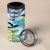 Funny Tropical Christmas 4 in 1 Can Cooler Tumbler Tis The Season To Get Tipsy