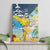 Funny Tropical Christmas Canvas Wall Art Tis The Season To Get Tipsy