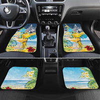 Funny Tropical Christmas Car Mats Tis The Season To Get Tipsy LT7 Set 4pcs Colorful - Polynesian Pride