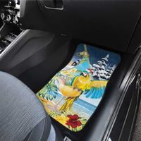 Funny Tropical Christmas Car Mats Tis The Season To Get Tipsy LT7 - Polynesian Pride