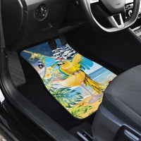 Funny Tropical Christmas Car Mats Tis The Season To Get Tipsy LT7 - Polynesian Pride