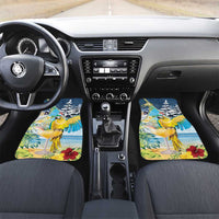 Funny Tropical Christmas Car Mats Tis The Season To Get Tipsy LT7 Set 2pcs - Front Colorful - Polynesian Pride