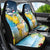 Funny Tropical Christmas Car Seat Cover Tis The Season To Get Tipsy