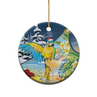 Funny Tropical Christmas Ceramic Ornament Tis The Season To Get Tipsy LT7 - Polynesian Pride