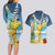 Funny Tropical Christmas Couples Matching Long Sleeve Bodycon Dress and Hawaiian Shirt Tis The Season To Get Tipsy