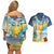 Funny Tropical Christmas Couples Matching Off Shoulder Short Dress and Hawaiian Shirt Tis The Season To Get Tipsy