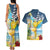 Funny Tropical Christmas Couples Matching Tank Maxi Dress and Hawaiian Shirt Tis The Season To Get Tipsy