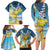 Funny Tropical Christmas Family Matching Long Sleeve Bodycon Dress and Hawaiian Shirt Tis The Season To Get Tipsy