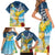 Funny Tropical Christmas Family Matching Short Sleeve Bodycon Dress and Hawaiian Shirt Tis The Season To Get Tipsy