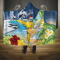 Funny Tropical Christmas Hooded Blanket Tis The Season To Get Tipsy LT7 - Polynesian Pride