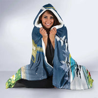 Funny Tropical Christmas Hooded Blanket Tis The Season To Get Tipsy LT7 - Polynesian Pride