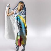 Funny Tropical Christmas Hooded Blanket Tis The Season To Get Tipsy LT7 - Polynesian Pride