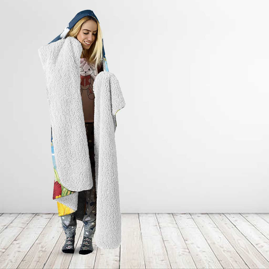 Funny Tropical Christmas Hooded Blanket Tis The Season To Get Tipsy LT7 - Polynesian Pride