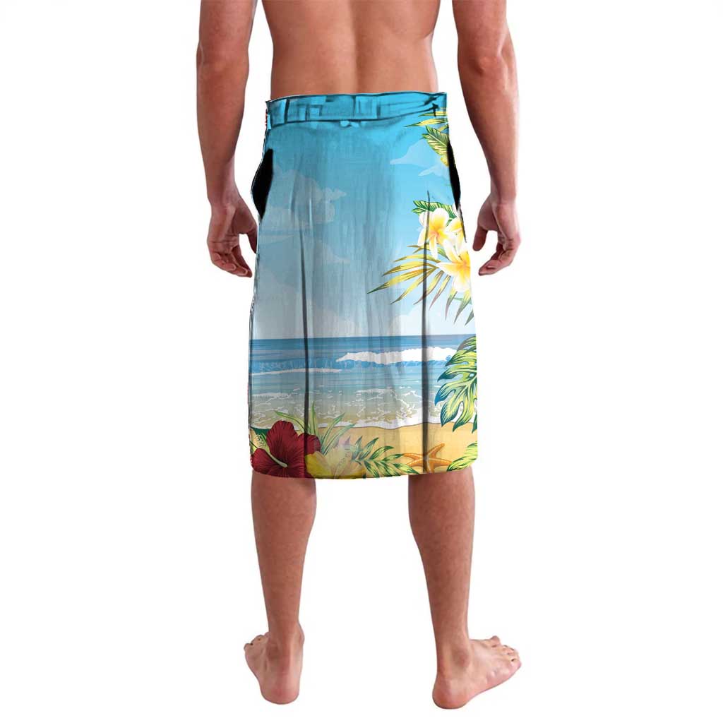 Funny Tropical Christmas Lavalava Tis The Season To Get Tipsy LT7 - Polynesian Pride