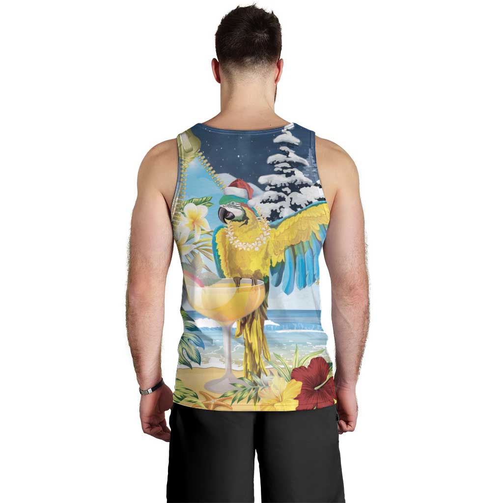 Funny Tropical Christmas Men Tank Top Tis The Season To Get Tipsy LT7 - Polynesian Pride