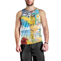 Funny Tropical Christmas Men Tank Top Tis The Season To Get Tipsy LT7 - Polynesian Pride