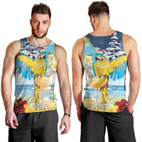 Funny Tropical Christmas Men Tank Top Tis The Season To Get Tipsy LT7 - Polynesian Pride