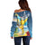 Funny Tropical Christmas Off Shoulder Sweater Tis The Season To Get Tipsy