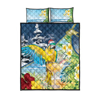 Funny Tropical Christmas Quilt Bed Set Tis The Season To Get Tipsy LT7 - Polynesian Pride