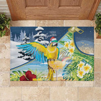 Funny Tropical Christmas Rubber Doormat Tis The Season To Get Tipsy LT7 Colorful - Polynesian Pride