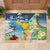 Funny Tropical Christmas Rubber Doormat Tis The Season To Get Tipsy