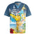 Funny Tropical Christmas Rugby Jersey Tis The Season To Get Tipsy