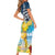 Funny Tropical Christmas Short Sleeve Bodycon Dress Tis The Season To Get Tipsy