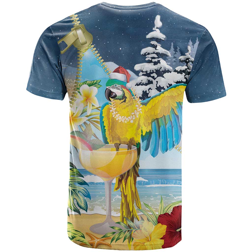 Funny Tropical Christmas T Shirt Tis The Season To Get Tipsy LT7 - Polynesian Pride