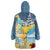 Funny Tropical Christmas Wearable Blanket Hoodie Tis The Season To Get Tipsy