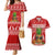 Hawaii Pineapple Christmas Couples Matching Mermaid Dress and Hawaiian Shirt Mele Kalikimaka LT7 Red - Polynesian Pride