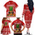 Hawaii Pineapple Christmas Family Matching Off Shoulder Long Sleeve Dress and Hawaiian Shirt Mele Kalikimaka LT7 - Polynesian Pride