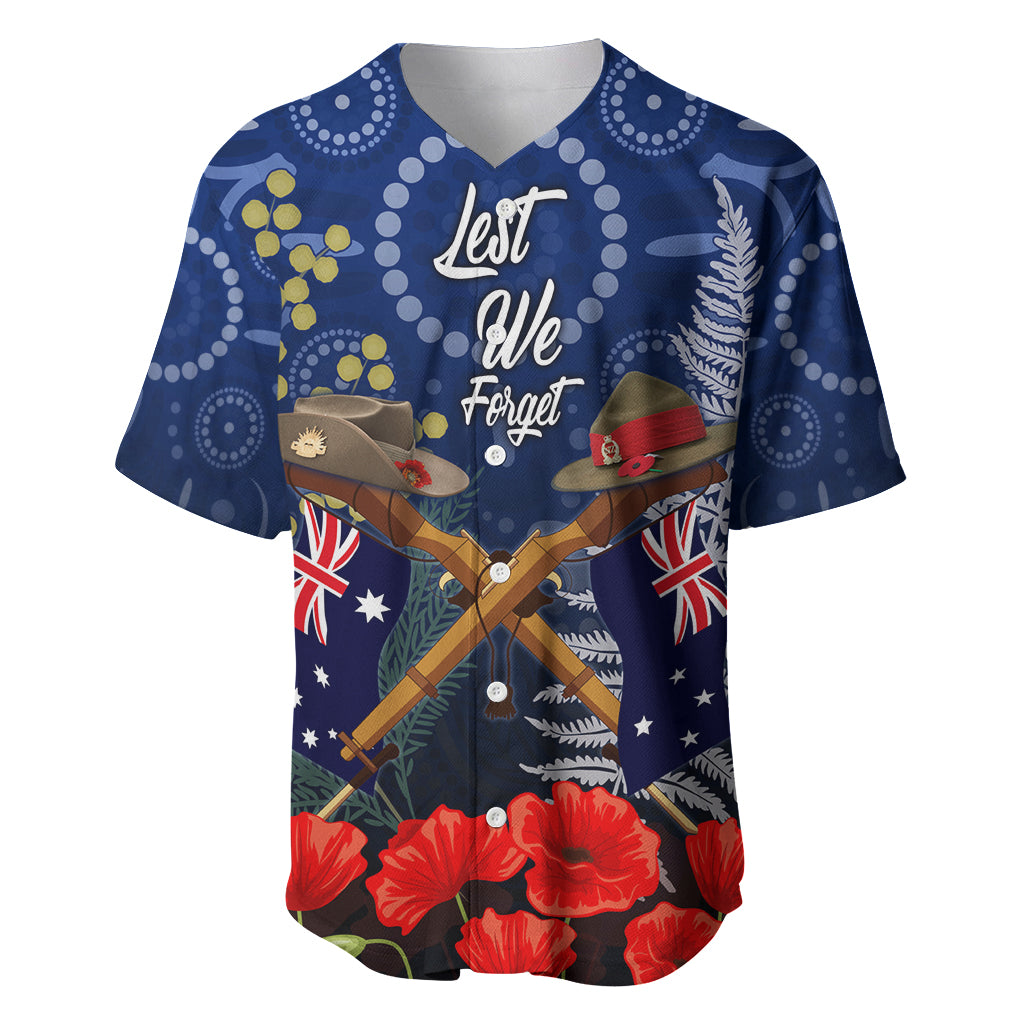 Anzac Baseball Jersey Ausralia Aboriginal Mix New Zealand Slouch Hats LT7 Blue - Polynesian Pride