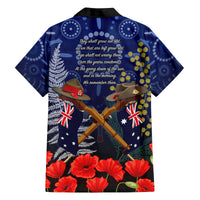 Anzac Family Matching Puletasi and Hawaiian Shirt Ausralia Aboriginal Mix New Zealand Slouch Hats LT7 - Polynesian Pride