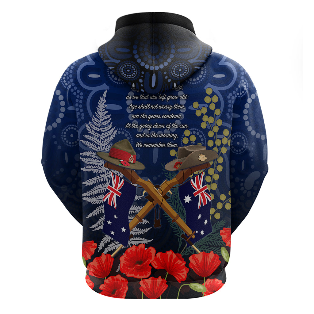 Anzac Hoodie Australia Aboriginal Mix New Zealand Slouch Hats LT7 - Polynesian Pride