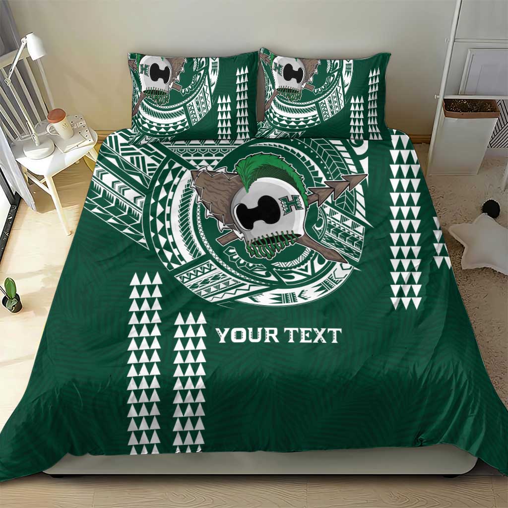 Hawaii Rainbow Warriors Personalized Bedding Set Kakau Ikakai Laau Pama