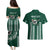 Hawaii Rainbow Warriors Personalized Couples Matching Puletasi and Hawaiian Shirt Kakau Ikakai Laau Pama