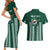 Hawaii Rainbow Warriors Personalized Couples Matching Short Sleeve Bodycon Dress and Hawaiian Shirt Kakau Ikakai Laau Pama