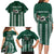 Hawaii Rainbow Warriors Personalized Family Matching Long Sleeve Bodycon Dress and Hawaiian Shirt Kakau Ikakai Laau Pama