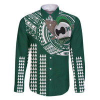 Hawaii Rainbow Warriors Personalized Family Matching Off The Shoulder Long Sleeve Dress and Hawaiian Shirt Kakau Ikakai Laau Pama