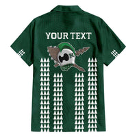 Hawaii Rainbow Warriors Personalized Family Matching Puletasi and Hawaiian Shirt Kakau Ikakai Laau Pama