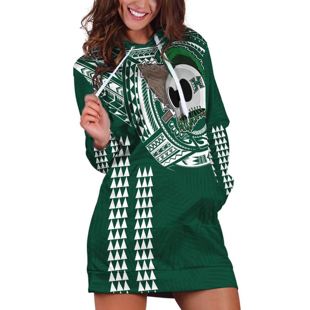 Hawaii Rainbow Warriors Personalized Hoodie Dress Kakau Ikakai Laau Pama